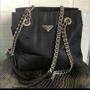 Authentic Vintage Prada Tessuto Chain Bag